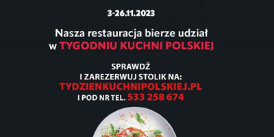 Tydzień kuchni polskiej w TCB